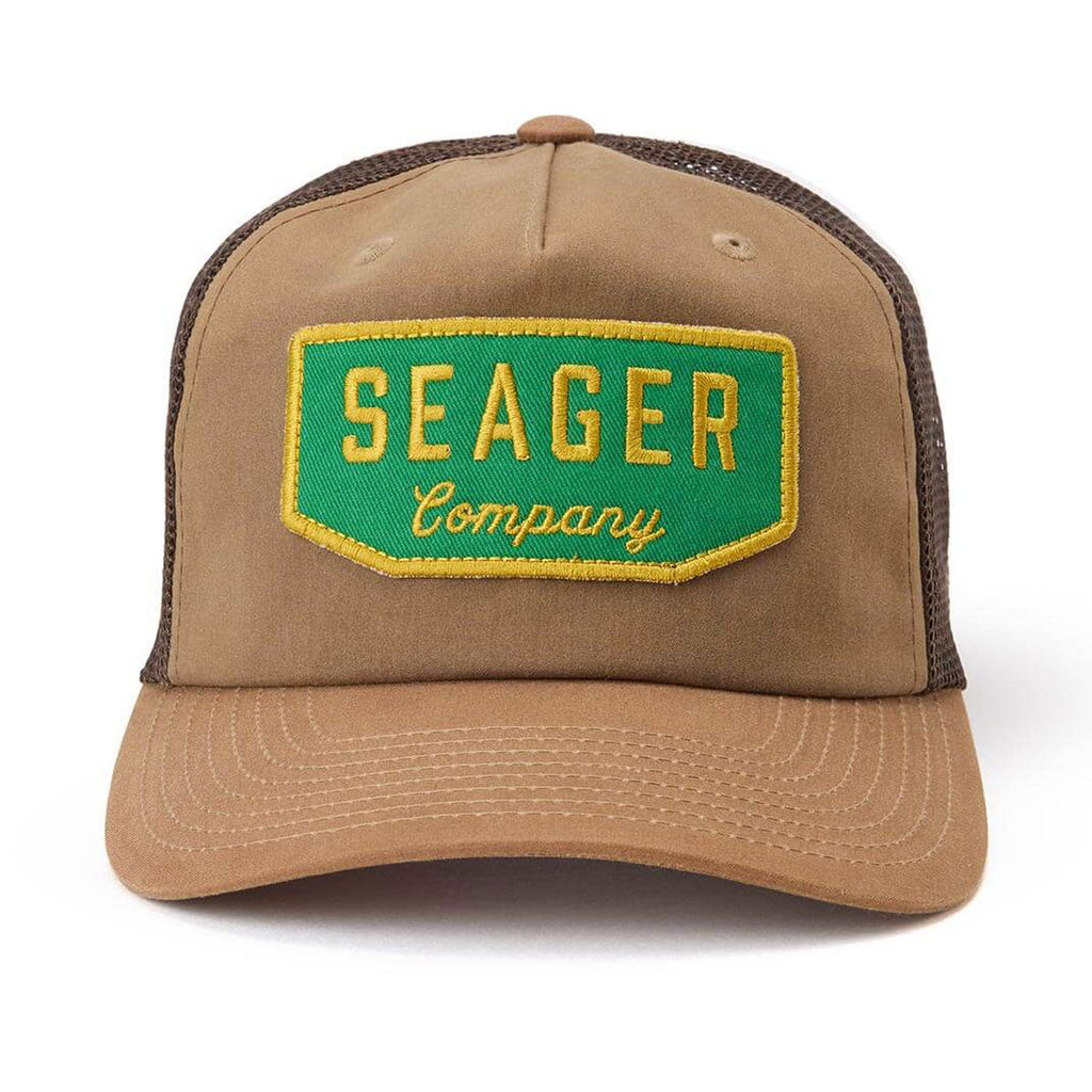 Seager Wilson Trucker Snapback Hat - Tan Waxed Canvas