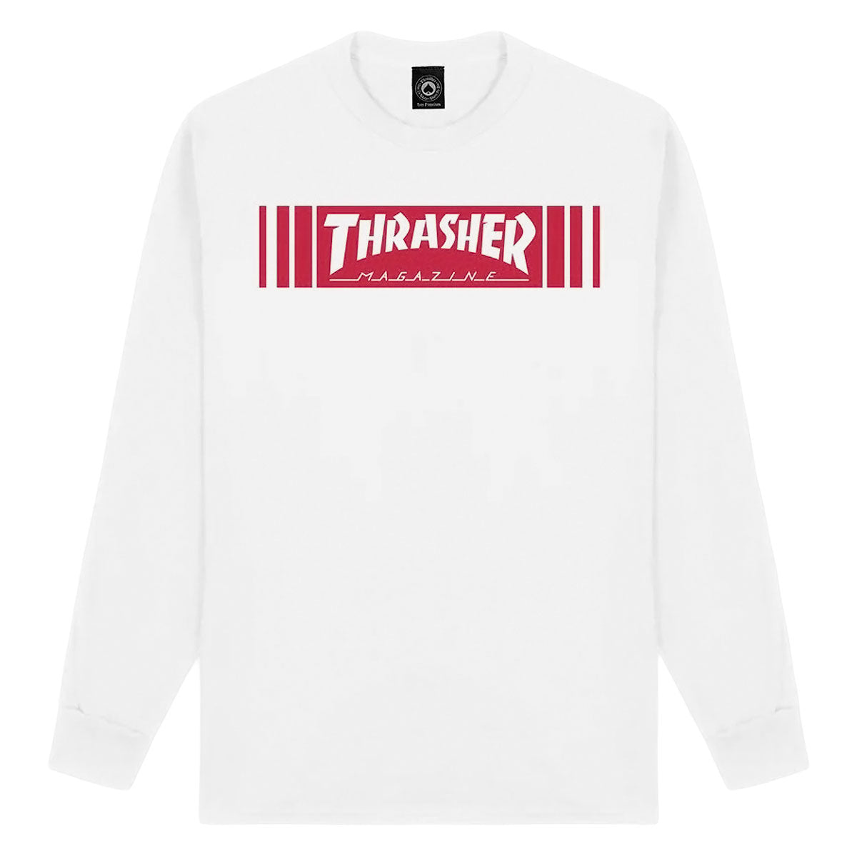 Thrasher Bar Long Sleeve T-Shirt - White