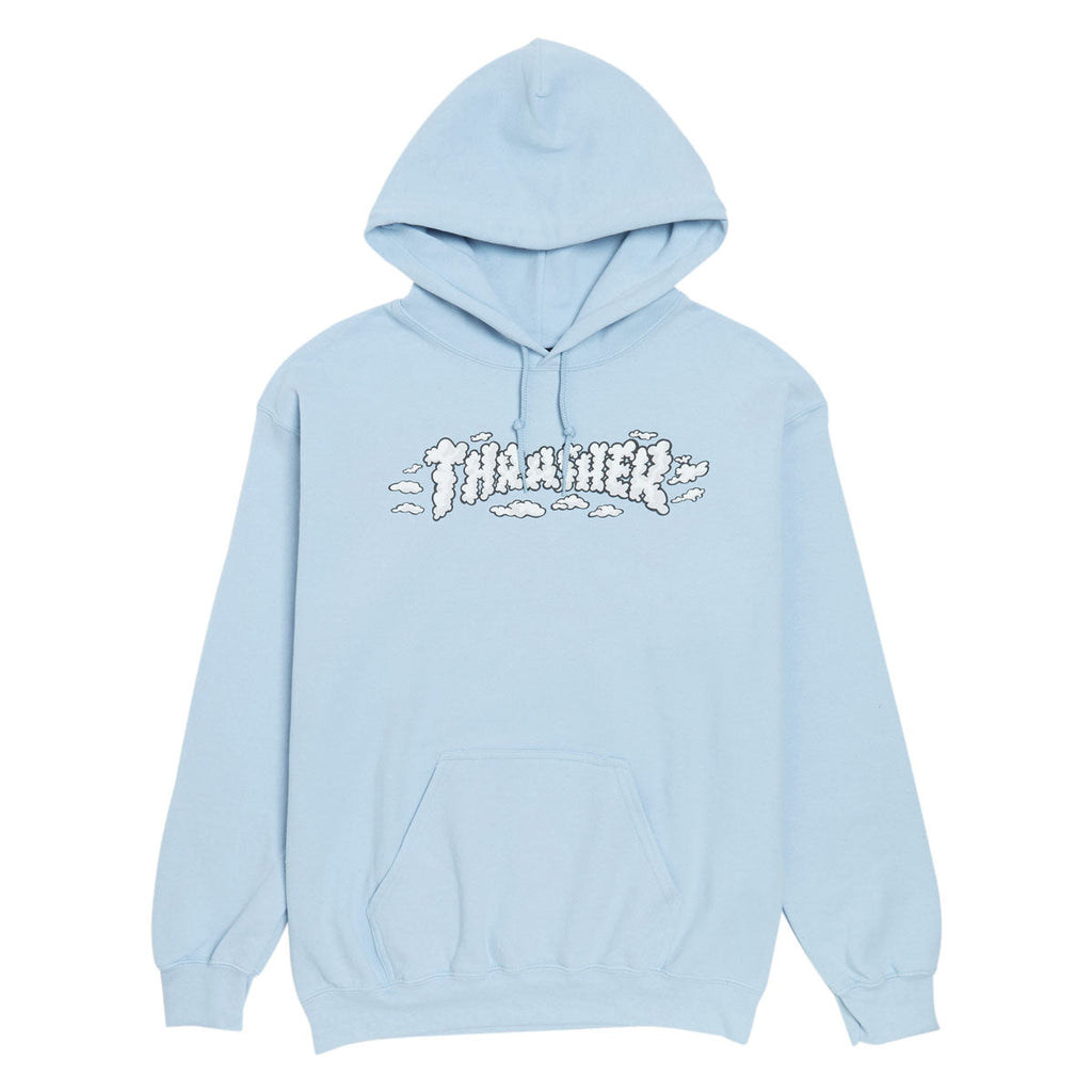 Thrasher Clouds By Spanky Hoodie - Light Blue