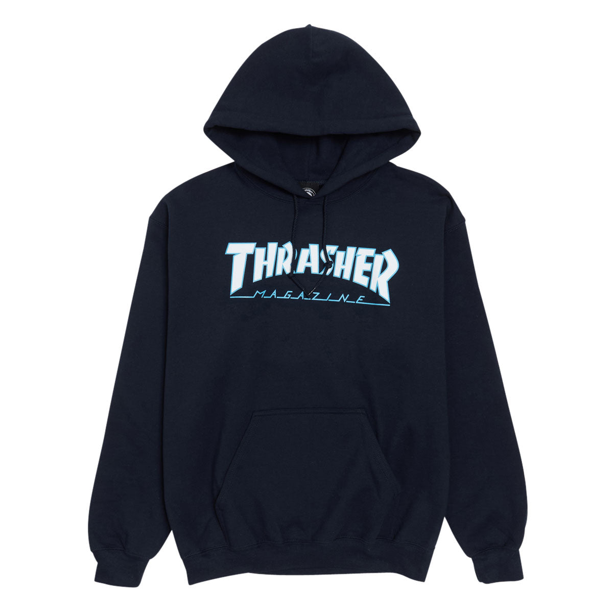 Thrasher Outlined Hoodie - Blue/White