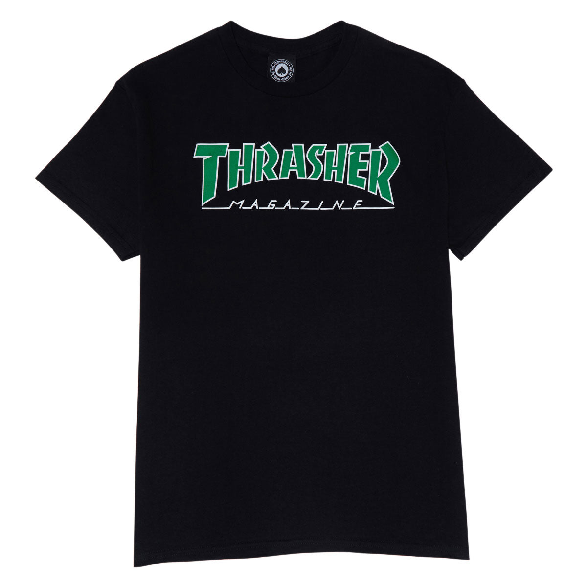 Thrasher Outlined T-Shirt - White/Green
