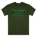 Thrasher Flame T-Shirt - Forest Green/Black