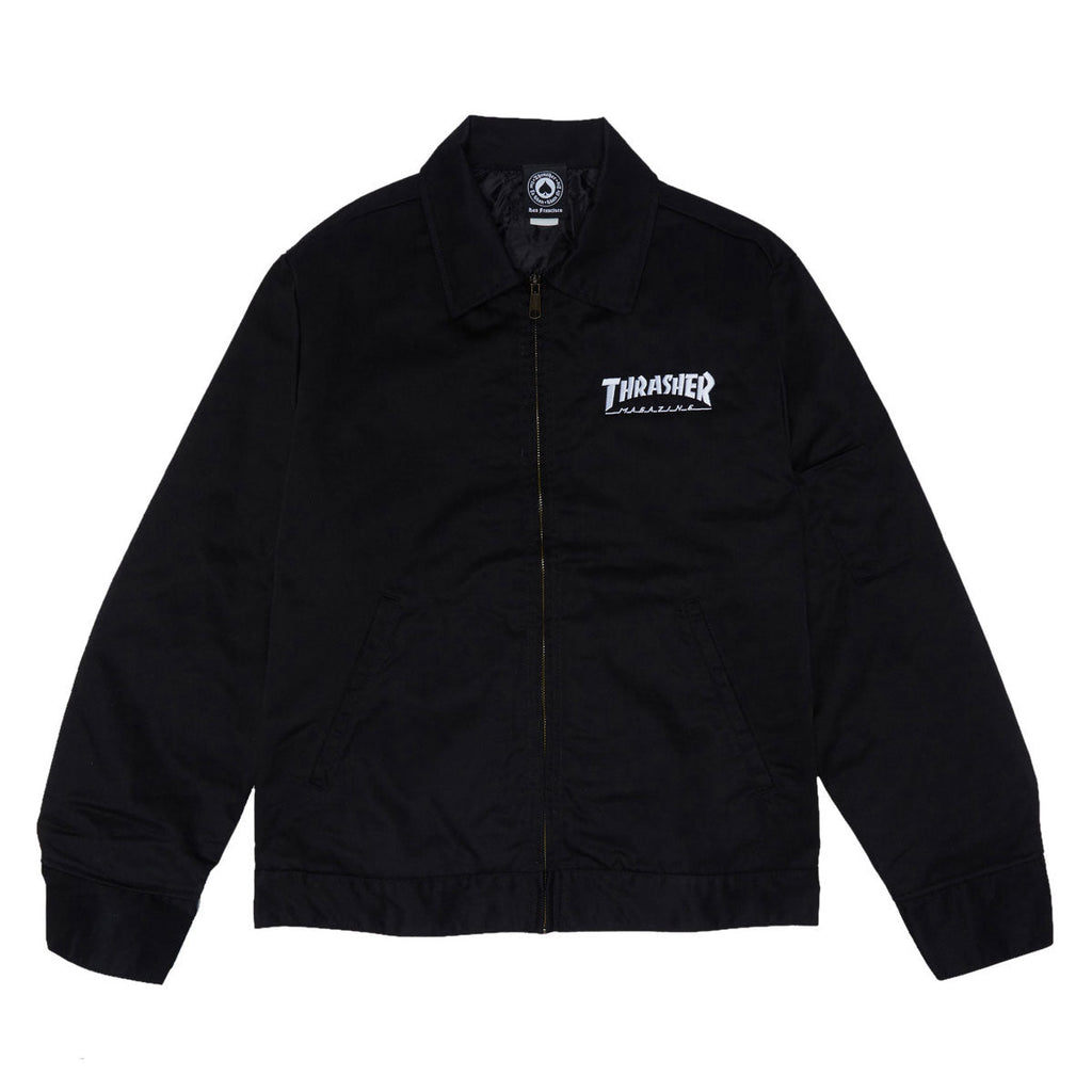 Thrasher Embroidered Mag Mechanic Jacket - Black