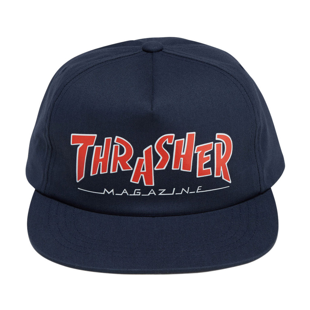 Thrasher x Parra Mag Snapback Hat - Navy