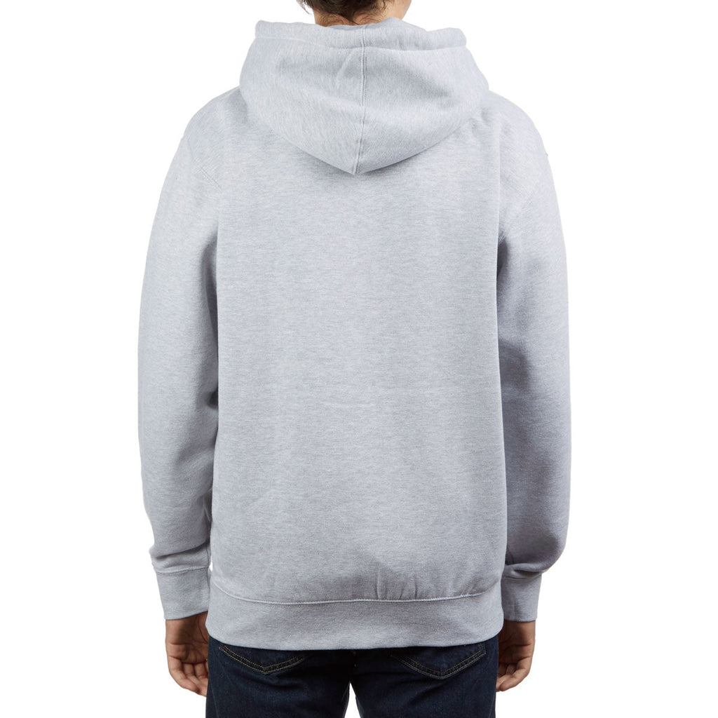 Thrasher Logo Zip Up Hoodie - Grey