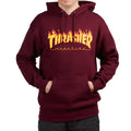 Thrasher Flame Hoodie - Maroon