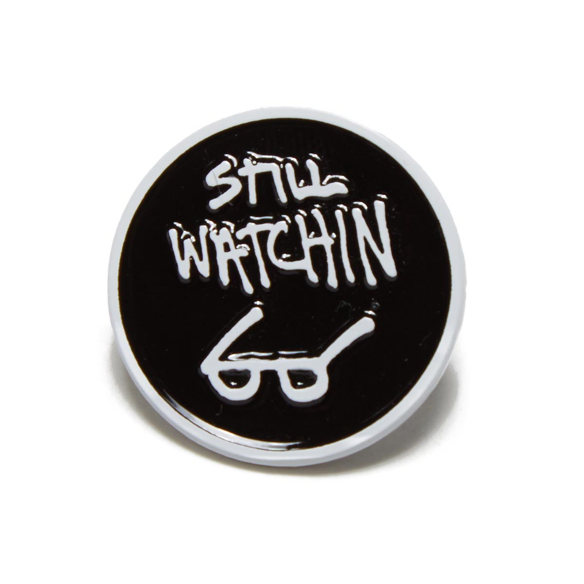 Thrasher Still Watchin Pin - Black