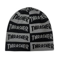 Thrasher Mag Checkered Skully Beanie - Black/Grey