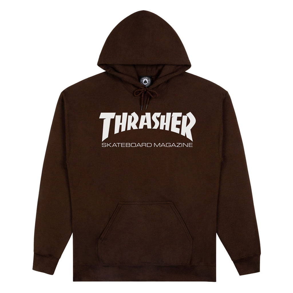 Thrasher Skate Mag Hoodie - Dark Chocolate/White