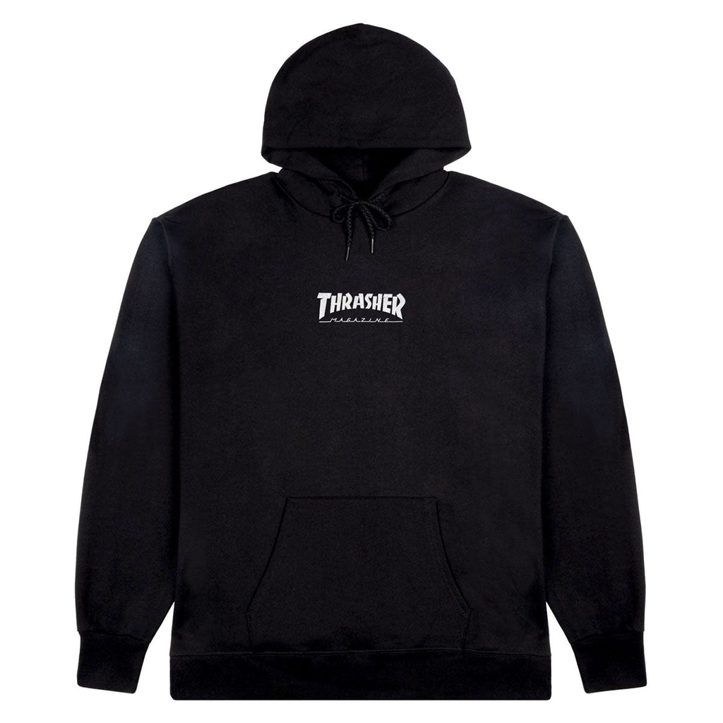 Thrasher Embroidered Mag Logo Hoodie - Black