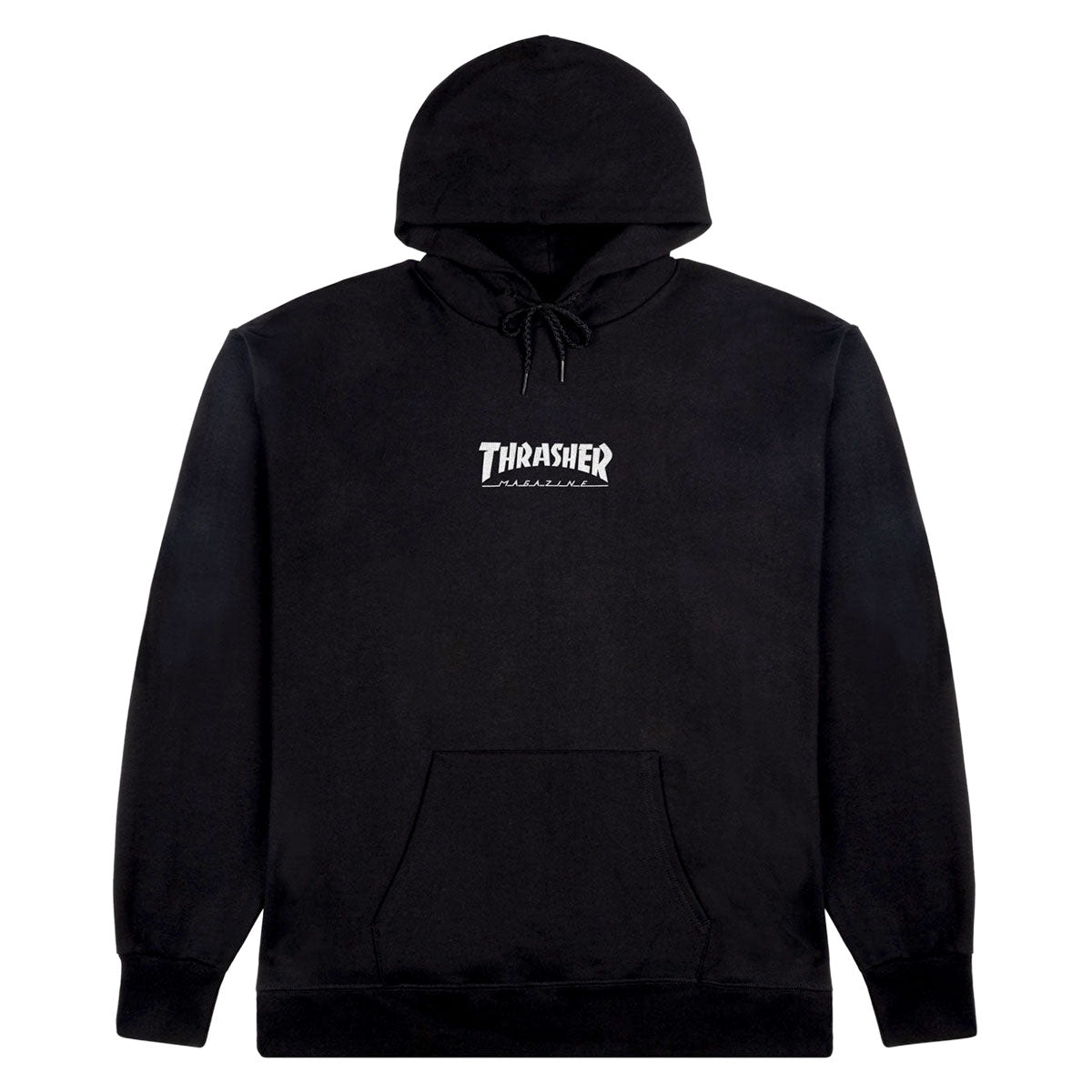 Thrasher Embroidered Mag Logo Hoodie - Black