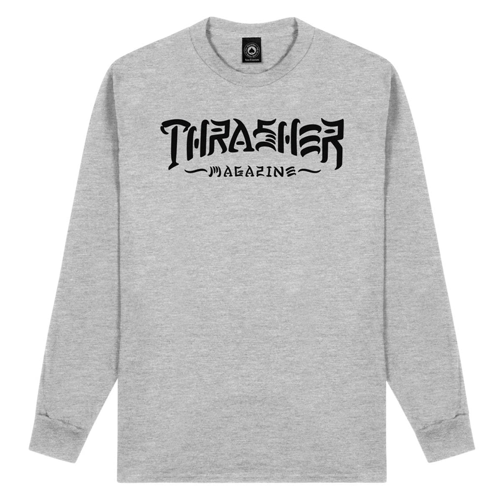 Thrasher Thrash & Destroy Long Sleeve T-Shirt - Grey
