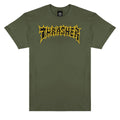 Thrasher Spikey T-Shirt - Military Green