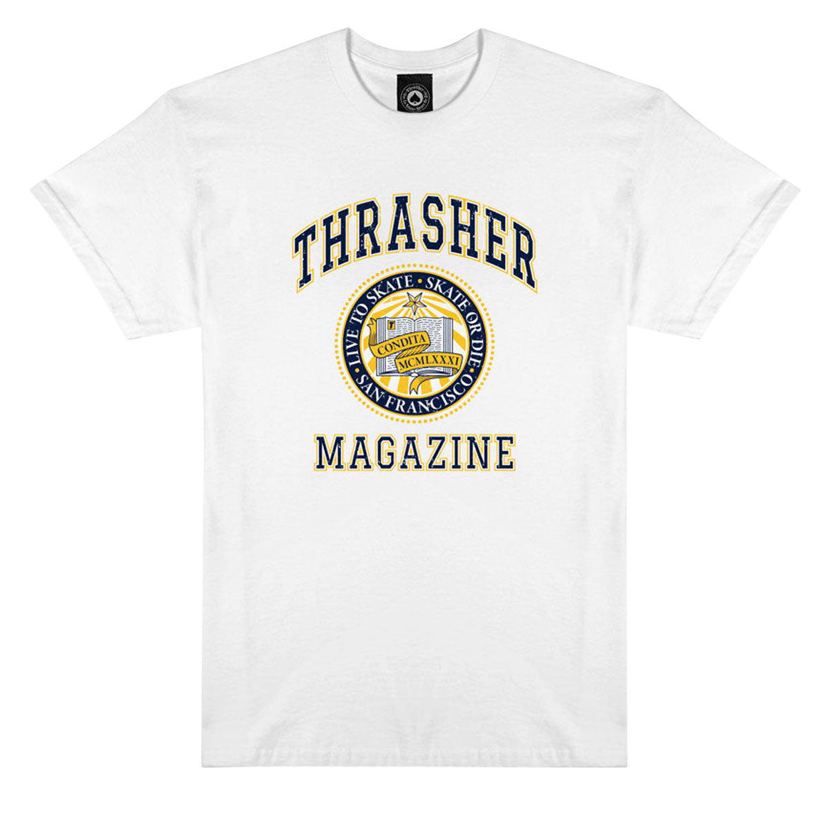 Thrasher Dropout T-Shirt - White