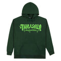 Thrasher Wet Paint Hoodie - Forest Green