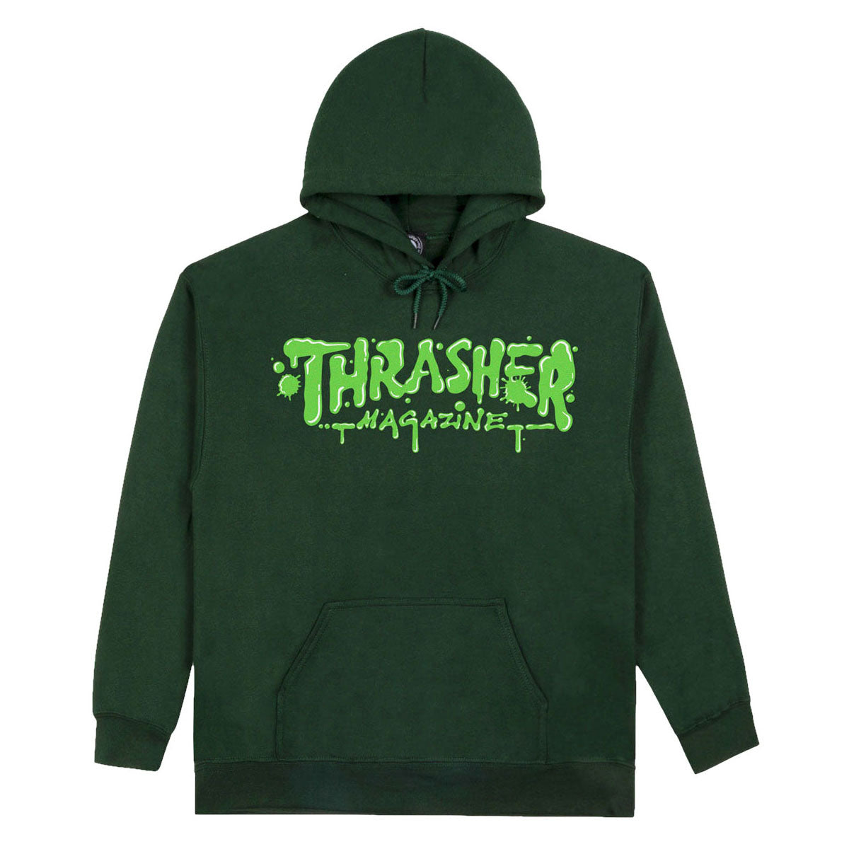 Thrasher Wet Paint Hoodie - Forest Green