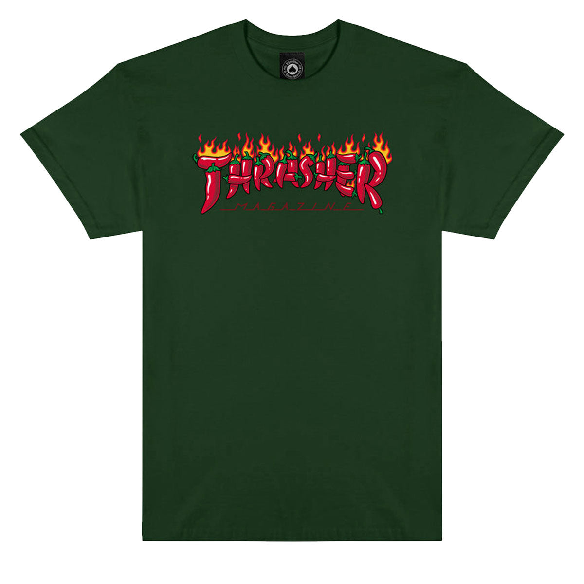 Thrasher Fuego T-Shirt - Forest Green