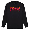 Thrasher Fuego Long Sleeve T-Shirt - Black