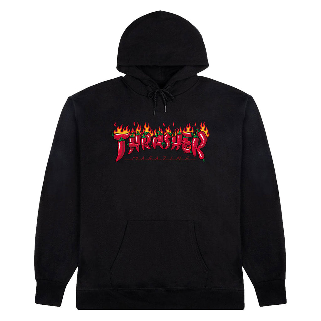 Thrasher Fuego Hoodie - Black