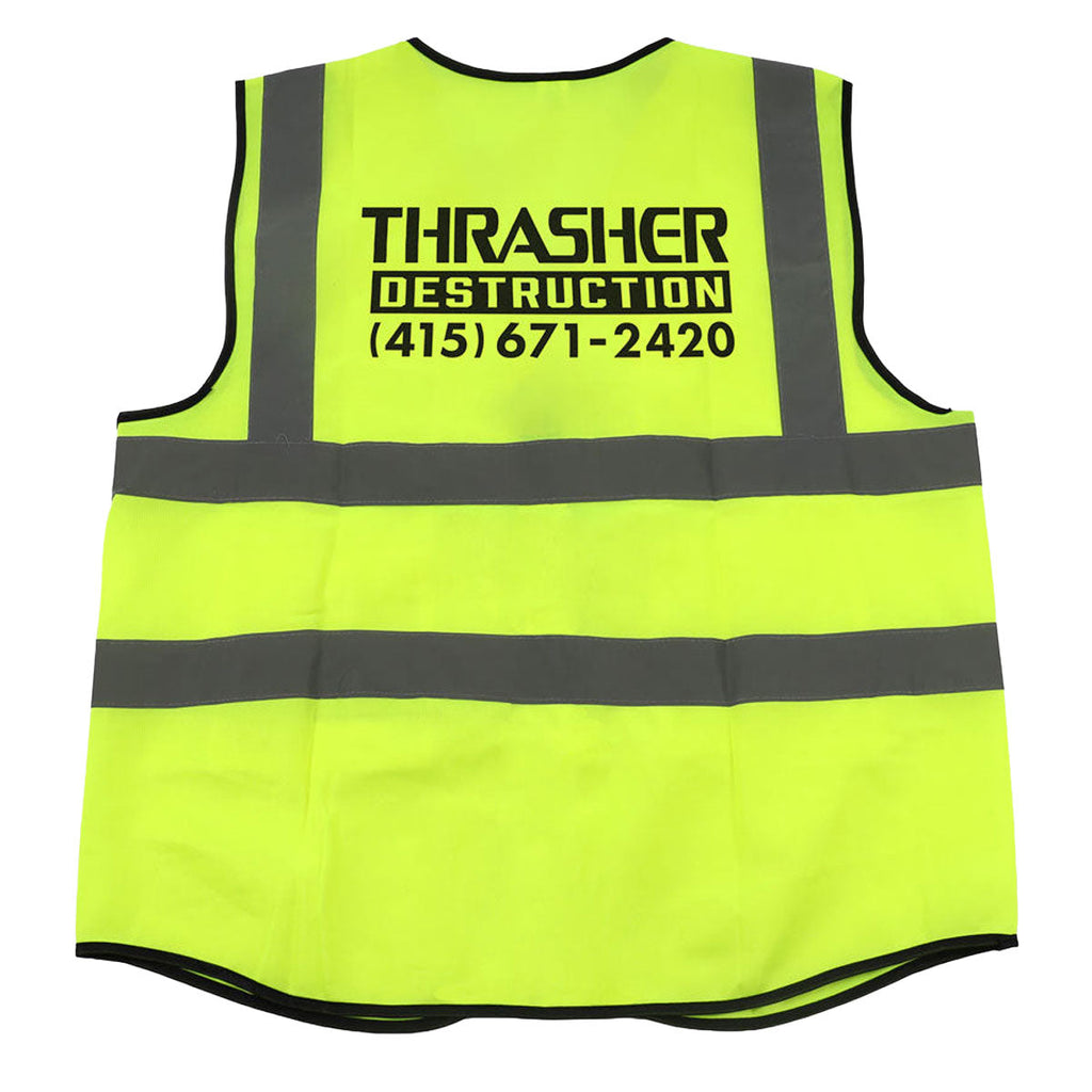 Thrasher Destruction Safety Vest - Safety Green