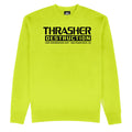 Thrasher Destruction Crewneck Sweatshirt - Safety Green