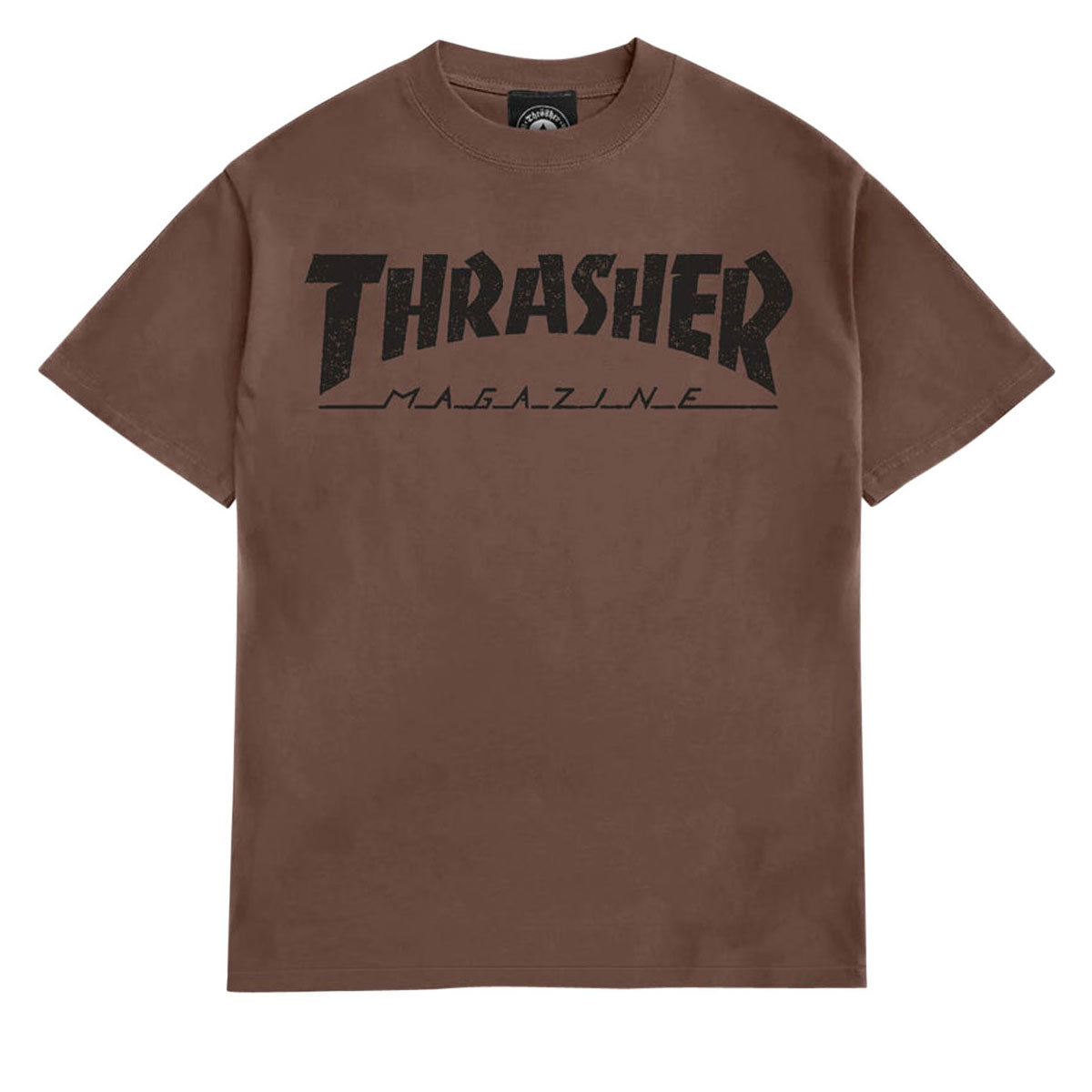 Thrasher Mag Logo Vintage T-Shirt - Chocolate