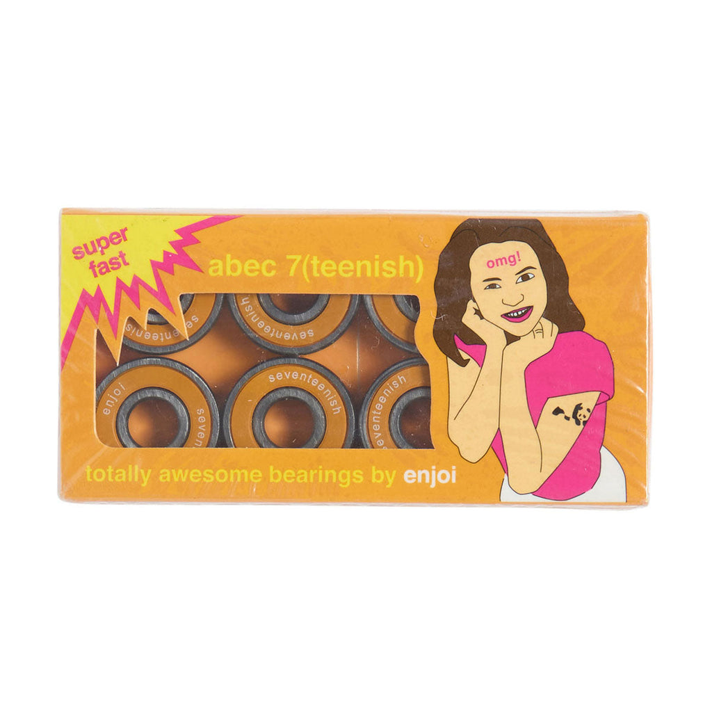Enjoi ABEC 7 Teenish Bearings - Orange