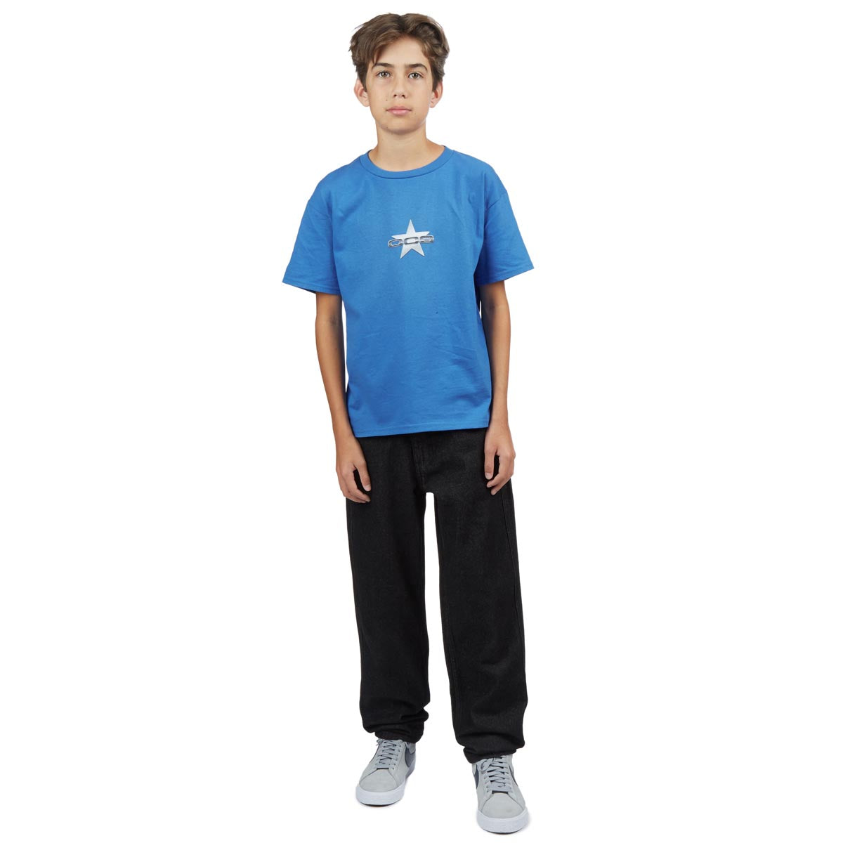 CCS Youth Baggy Taper Denim Jeans - Black
