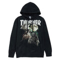 Thrasher Wolves Hoodie - Washed Black