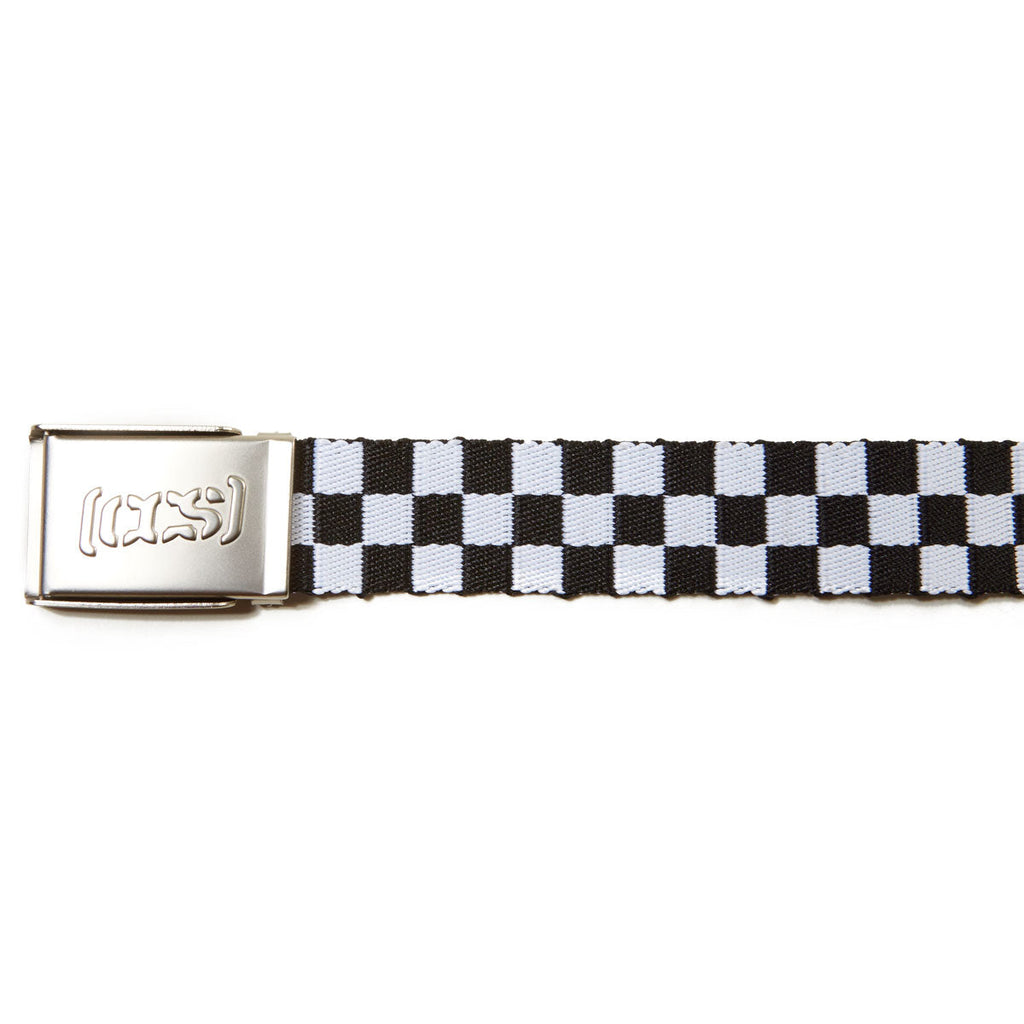 CCS Silver Logo Buckle Belt - Checkerboard