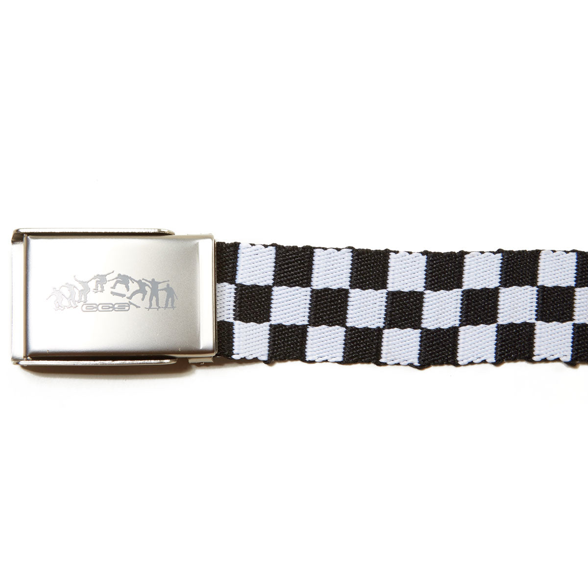 CCS Silver Kickflip Buckle Belt - Checkerboard