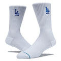 Stance LA Dodgers Crest Socks - White