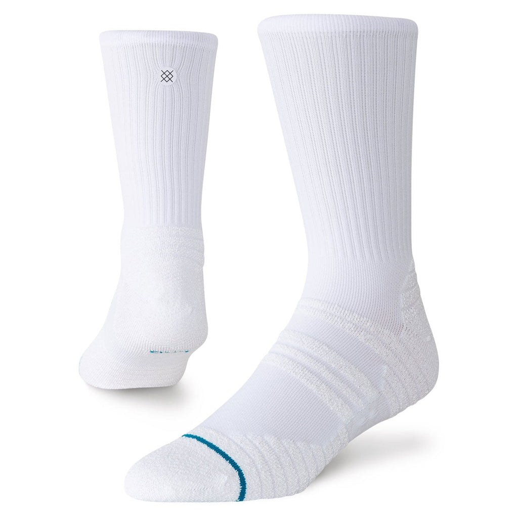 Stance Static Gripper Crew Socks - White