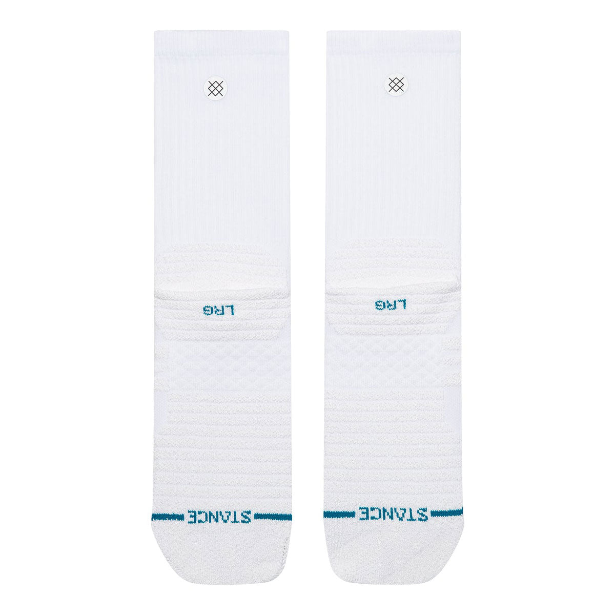 Stance Static Gripper Crew Socks - White