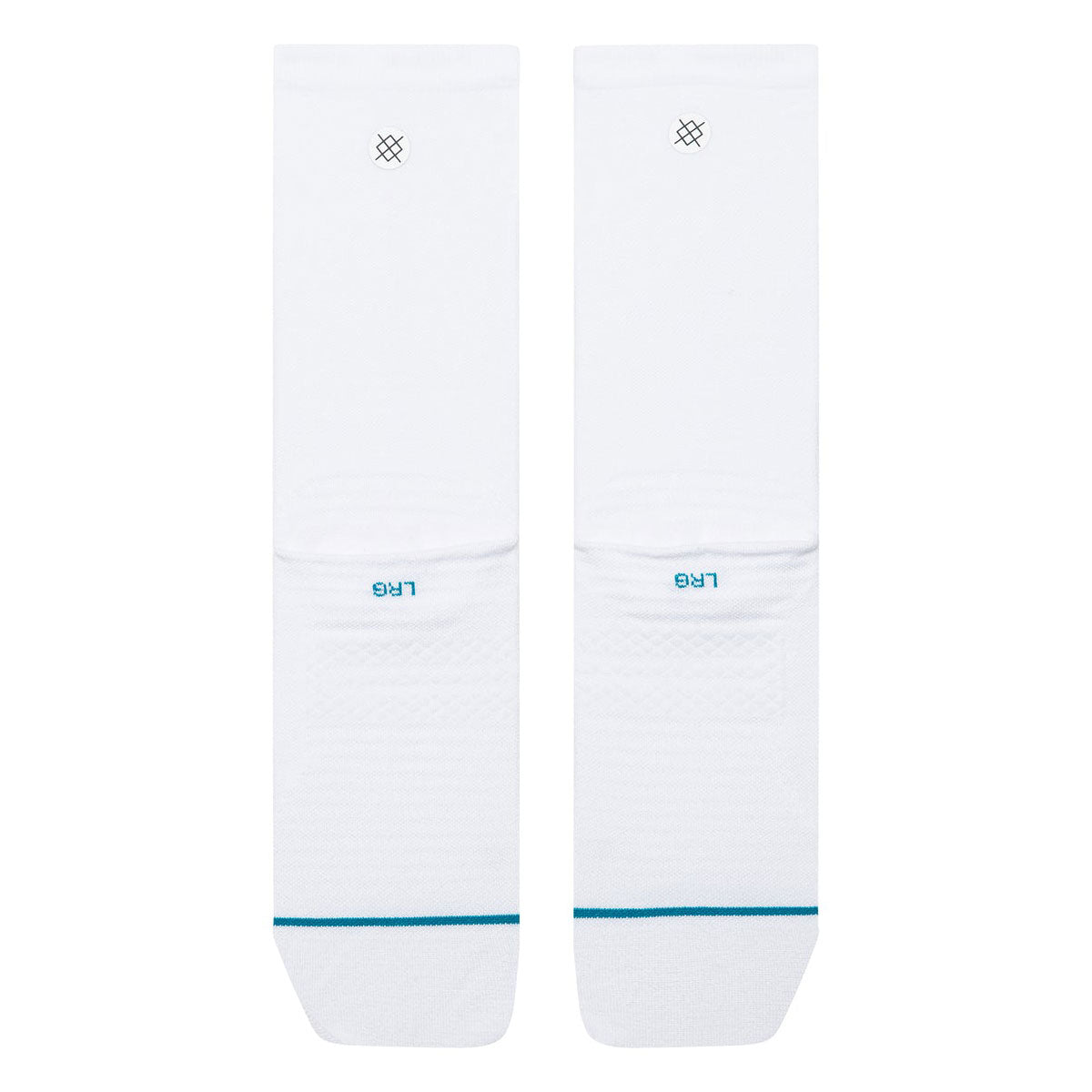 Stance Golf Ribbed Mid Crew Socks - White