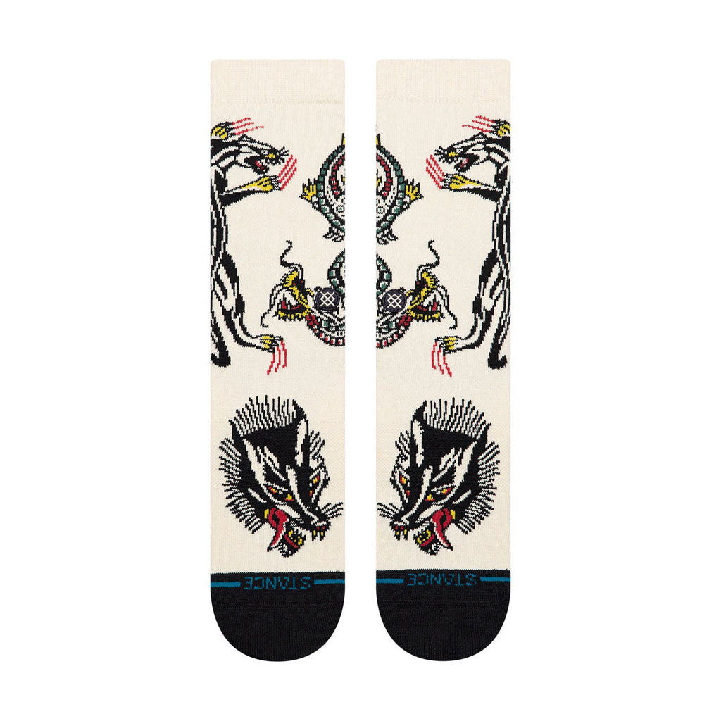 Stance Battle Crew Socks - Cream