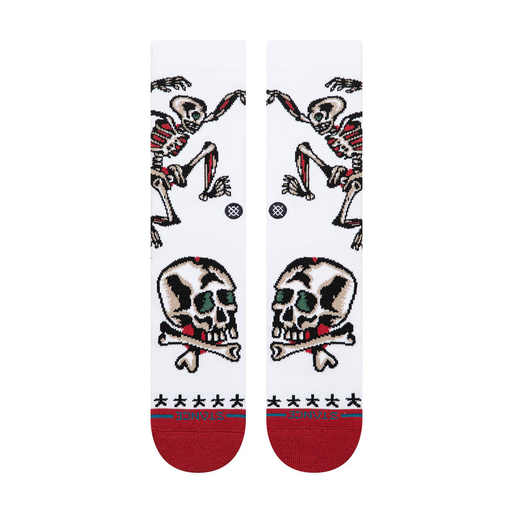Stance Skeleton Crew Socks - White