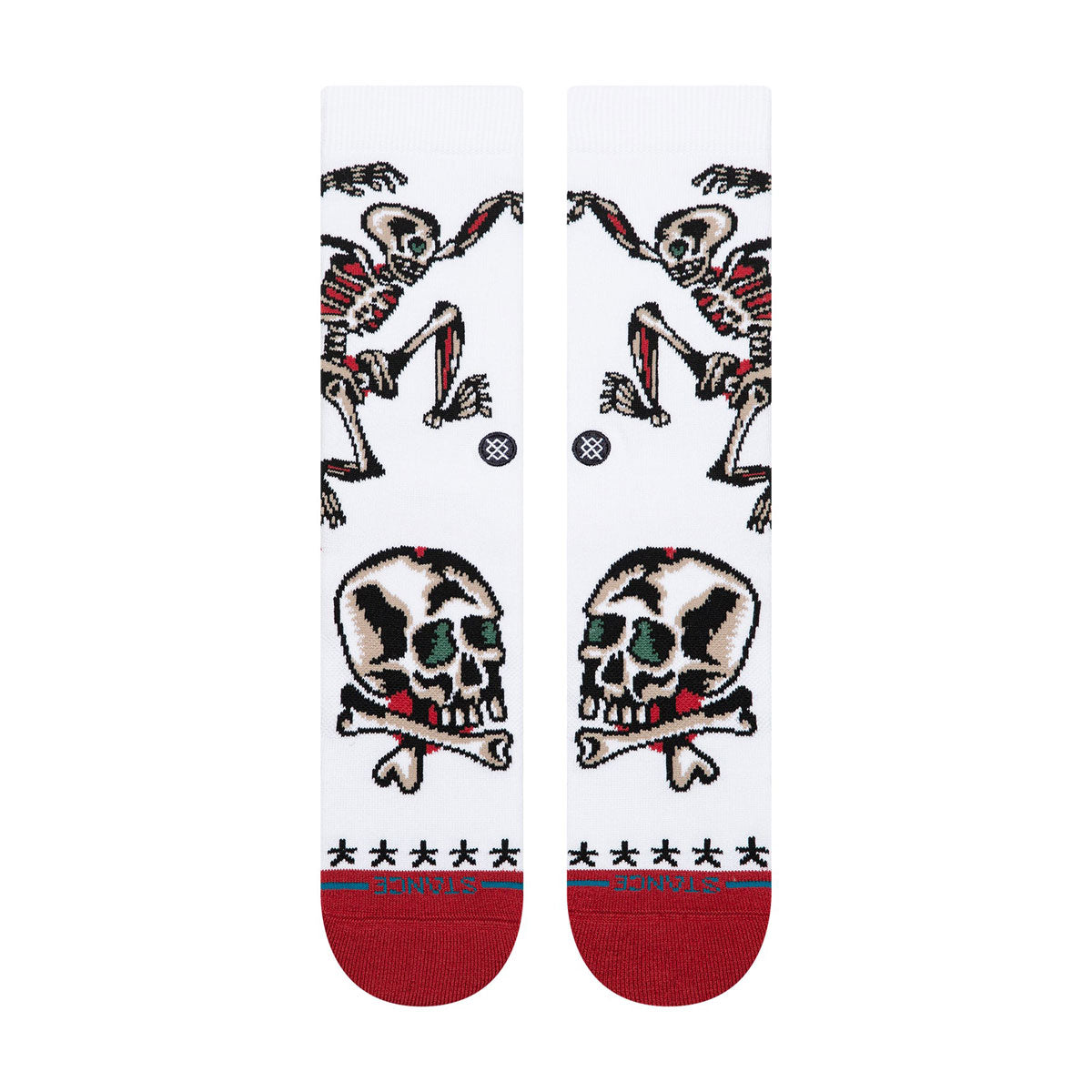 Stance Skeleton Crew Socks - White