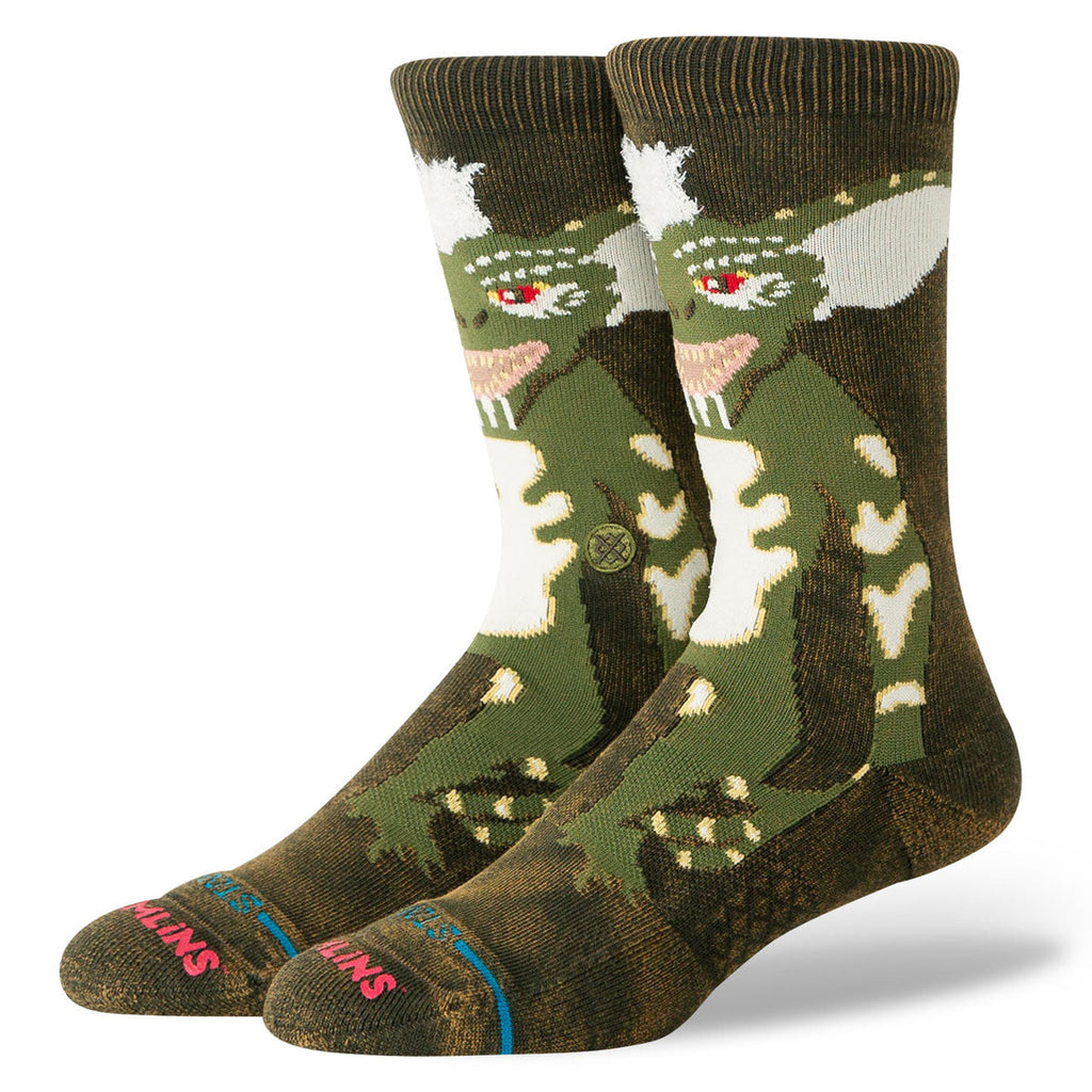 Stance Stripe Gremlins Crew Socks - Dark Green