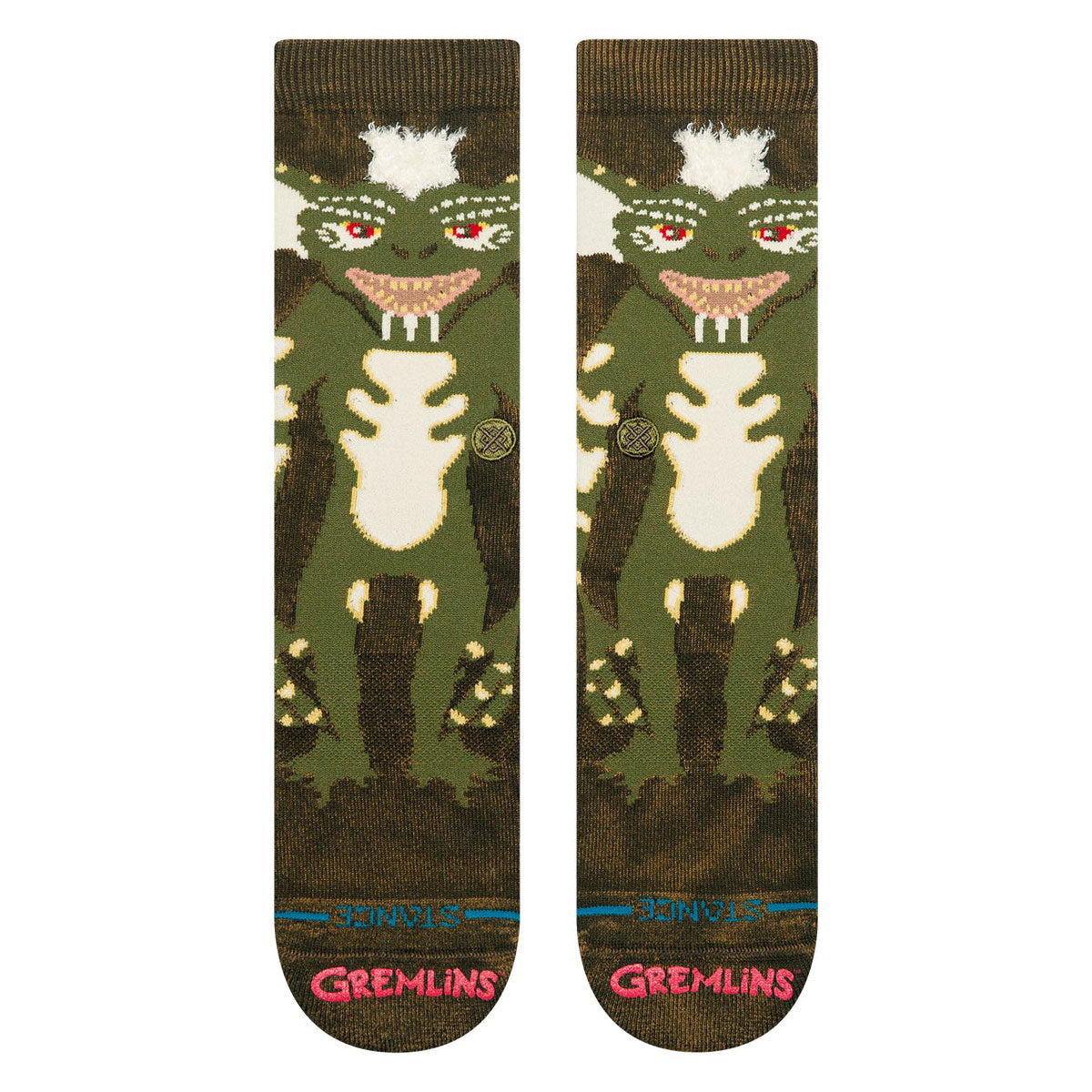 Stance Stripe Gremlins Crew Socks - Dark Green
