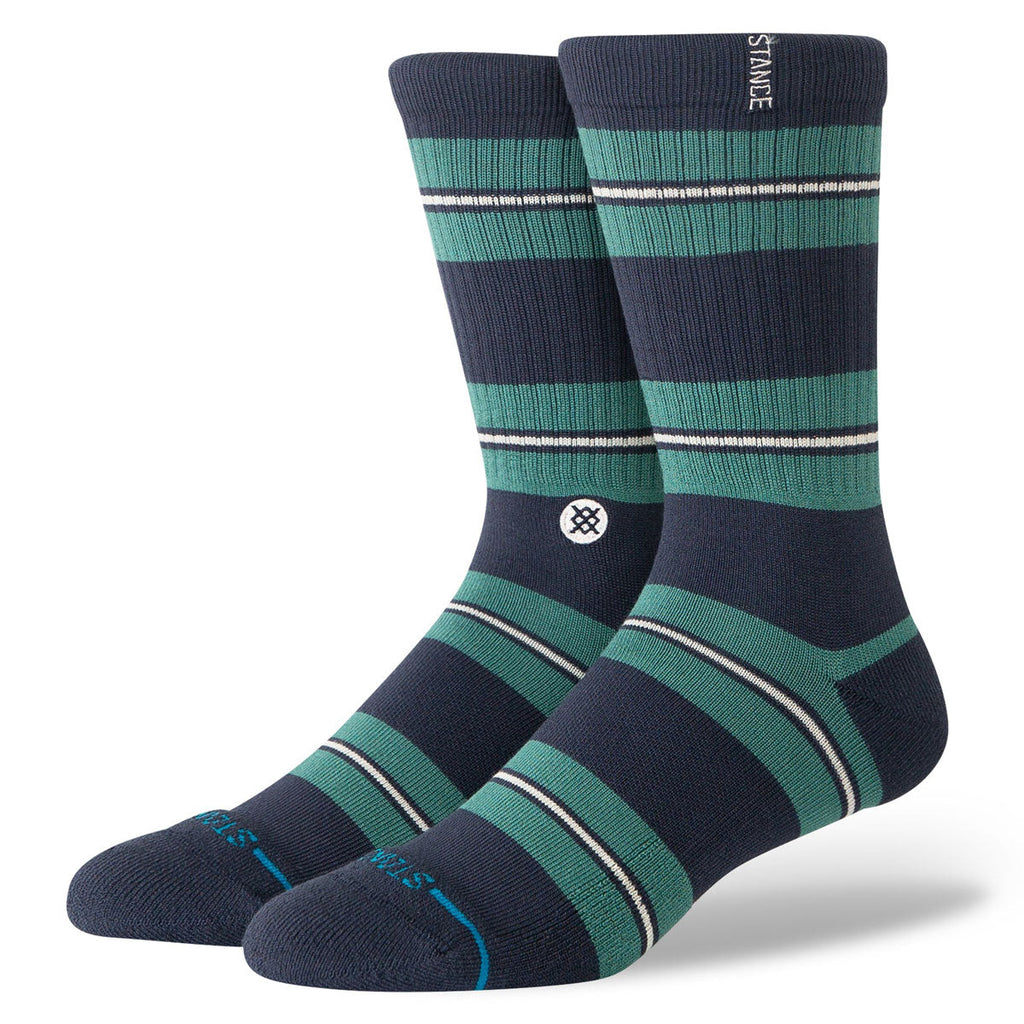 Stance Caesar Stripe Crew Socks - Green