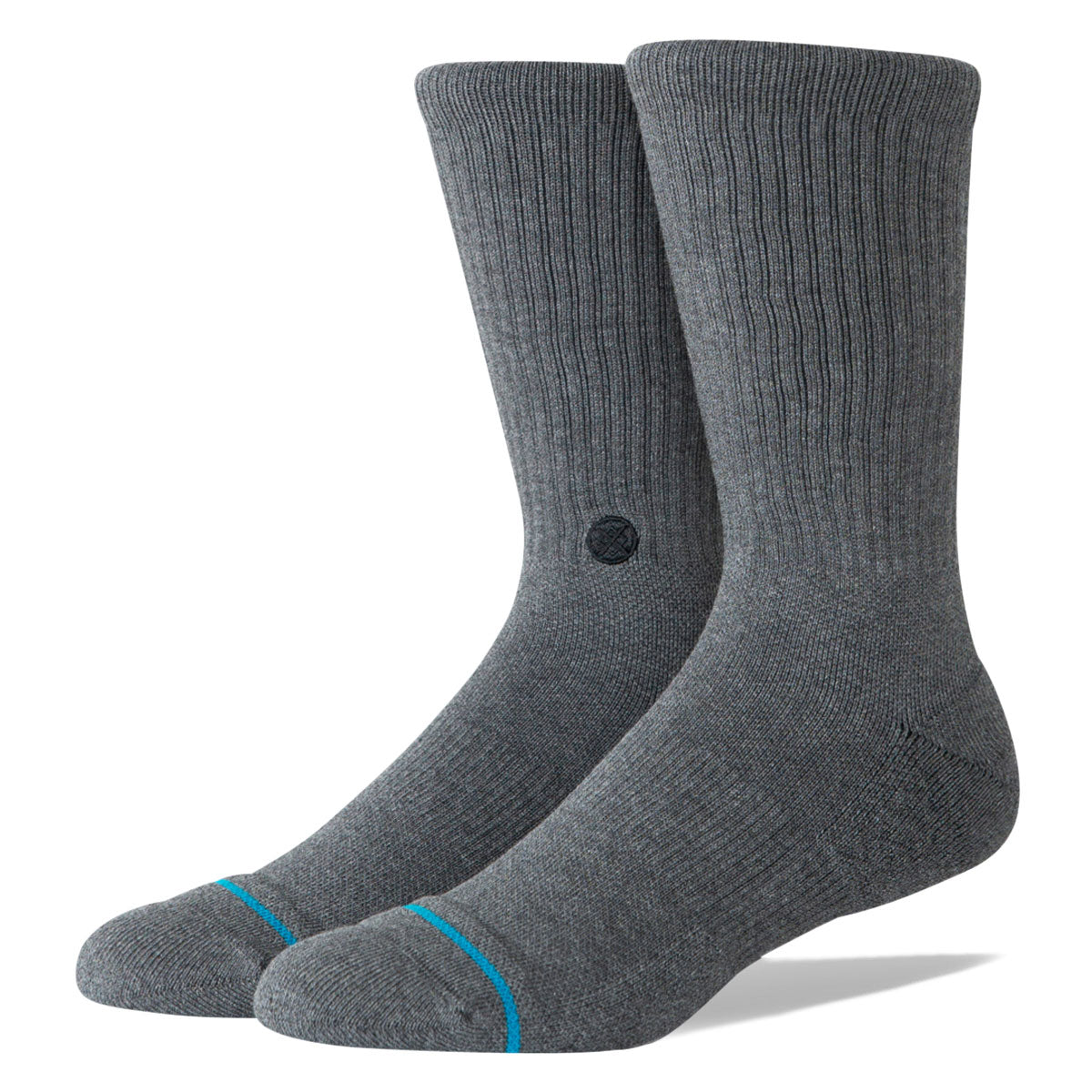 Stance Signature Crew Socks - Black Heather