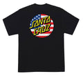 Santa Cruz July 4th Dot V2 T-Shirt - Black