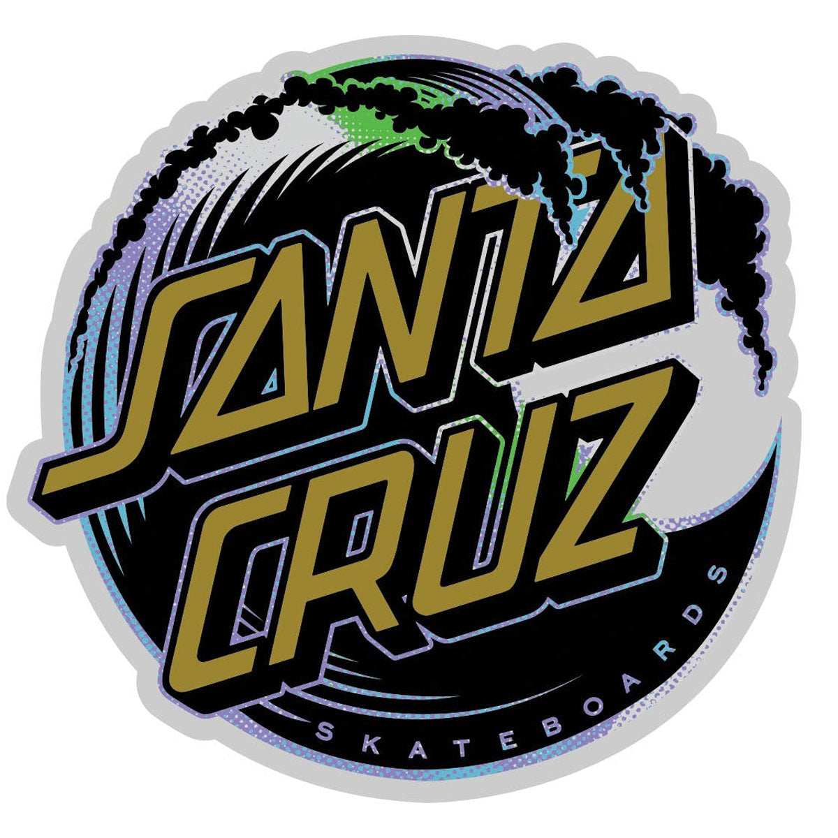 Santa Cruz Holo Wave Dot Stickers