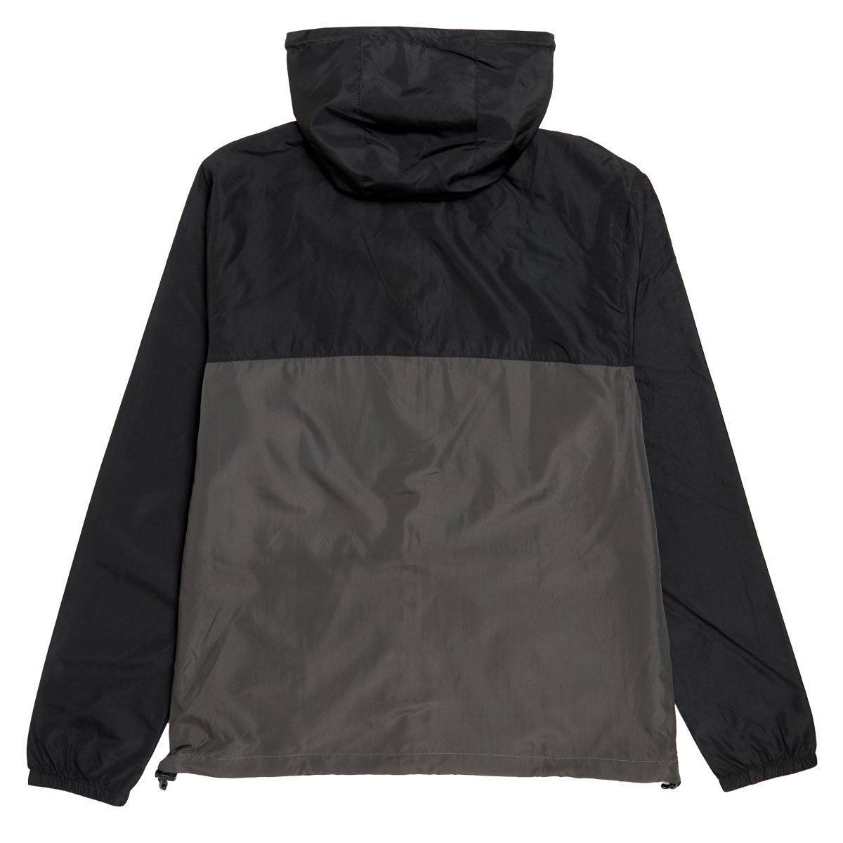 Santa Cruz Opus Dot Chest Hooded Windbreaker Jacket - Black/Graphite