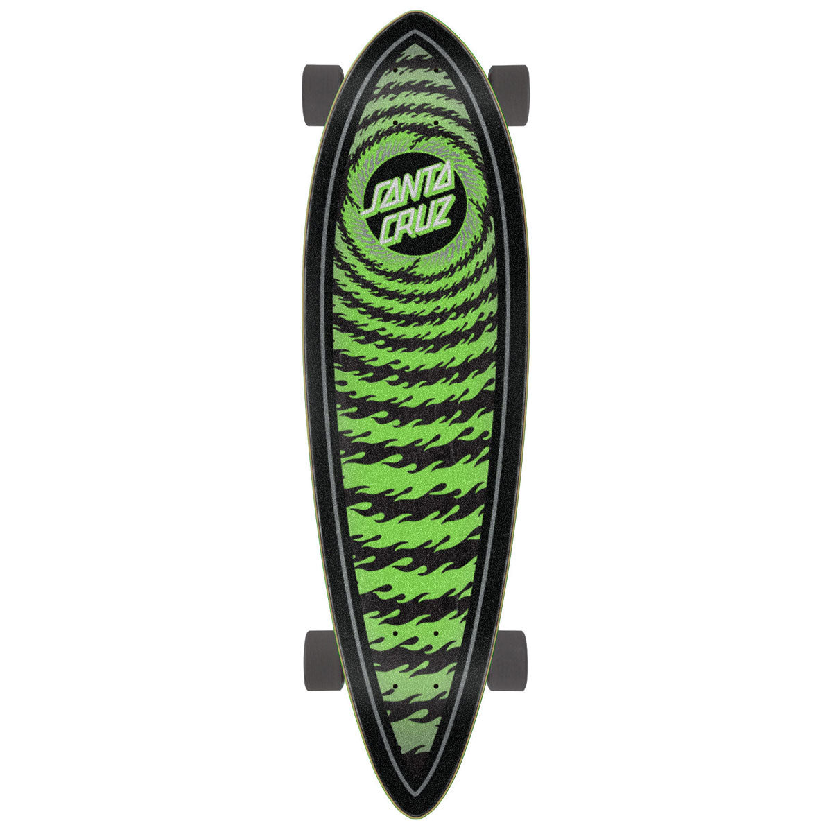 Santa Cruz Flame Ringed Dot 33" Pintail Pre-Built Longboard Complete