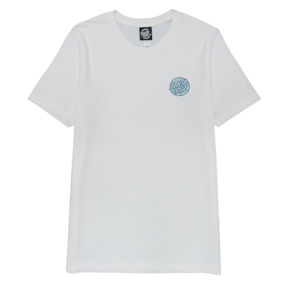 Santa Cruz Womens Cruz Embroidered Relaxed T-Shirt - Vintage White