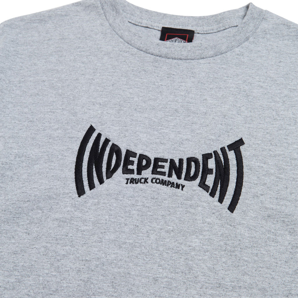 Independent Embroidered Span T-Shirt - Sport Grey