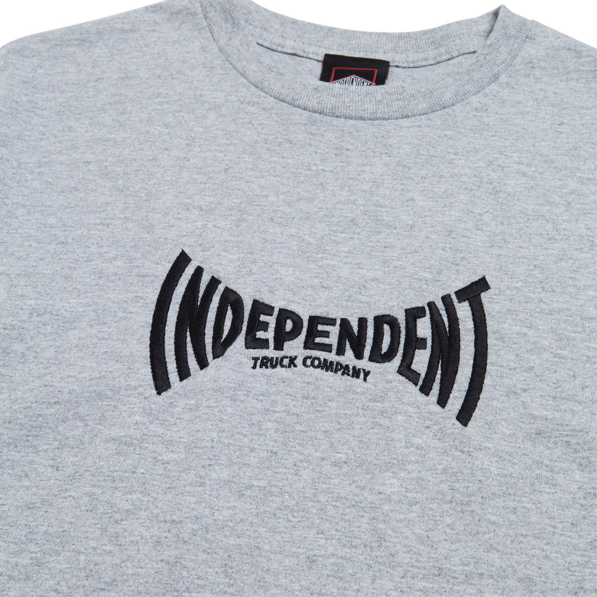 Independent Embroidered Span T-Shirt - Sport Grey