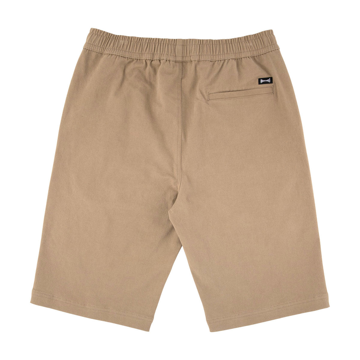 Independent Span Elastic Waist Shorts - Khaki